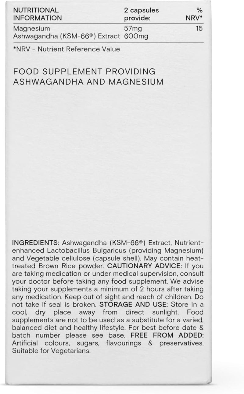 WILD NUTRITION Food-Grown Ashwagandha KSM 66 Plus | Ethically Sourced Ashwagandha Capsules to Support Mind and Body | Tablets to Support Stress and Anxiety | 60 Capsules New formula 60 count (Pack of 1)