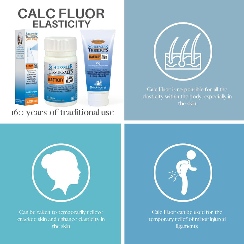 Schuessler Tissue Salts Calc Fluor No. 1, 6X Cell Salts, 125 Tablets