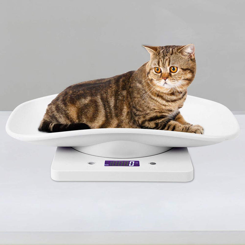 Haofy 10kg/1g Digital Portable Pet Scale for Infant Pregnant Cats Dogs Measuring Balance Tool Electronic Scale with Tray