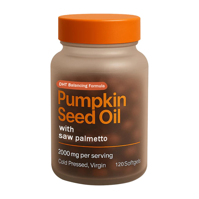 [Australia] - Bonswell Pumpkin Seed Oil & Saw Palmetto 120 Softgels, 2000mg | Ovela Pumpkin Seed Oil Capsules Cold-Pressed DHT Balance Formula for Hair & Urinary Support, Bladder & Prostate Health, Non-GMO 