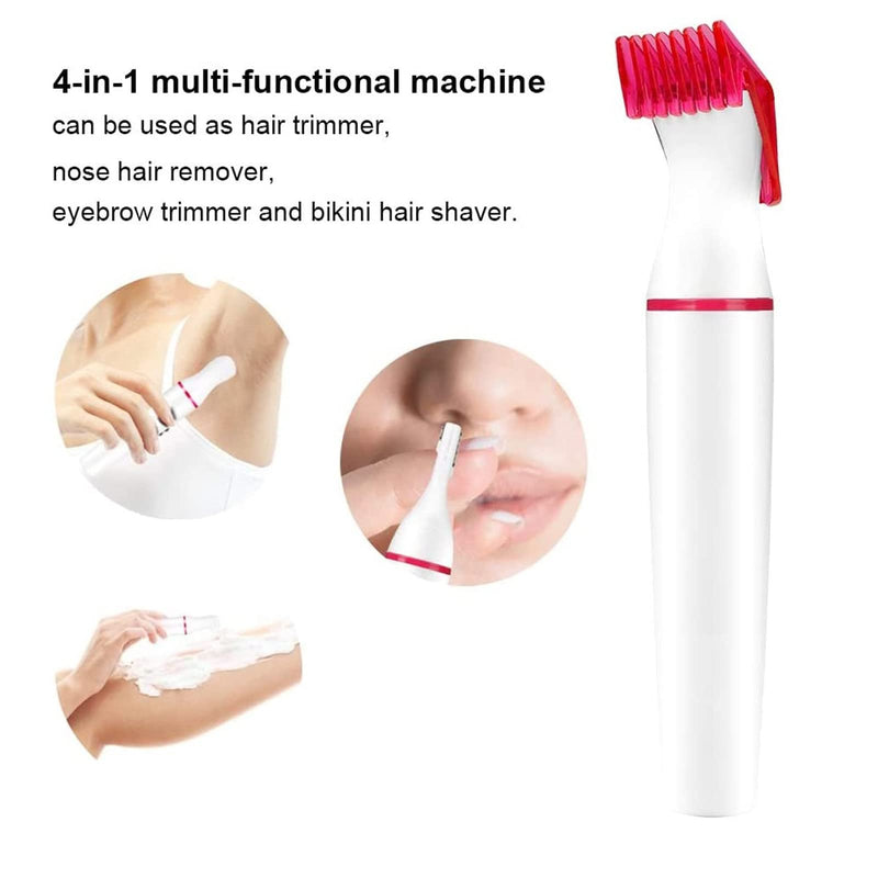 [Australia] - Electric Shaver for Women, 2 in 1 Eyebrow Razor and Painless Eyebrow Epilator for Face Eyebrow Lip Nose Legs Armpit Bikini Electric Shaver 