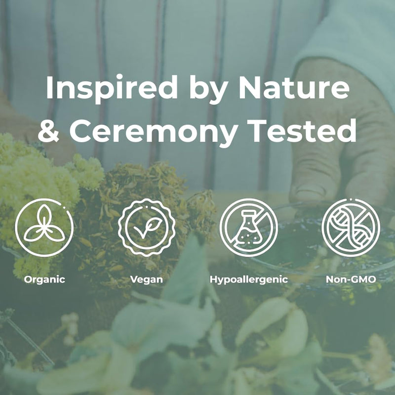 [Australia] - Setas Seeker Ceremony Quality Botanical Supplement Organic Motherwort, Gotu Kola, & Holy Basil to Support Deep Introspective Reflection & Self-Exploration, Vegan & Non-GMO, 60-Day Supply 