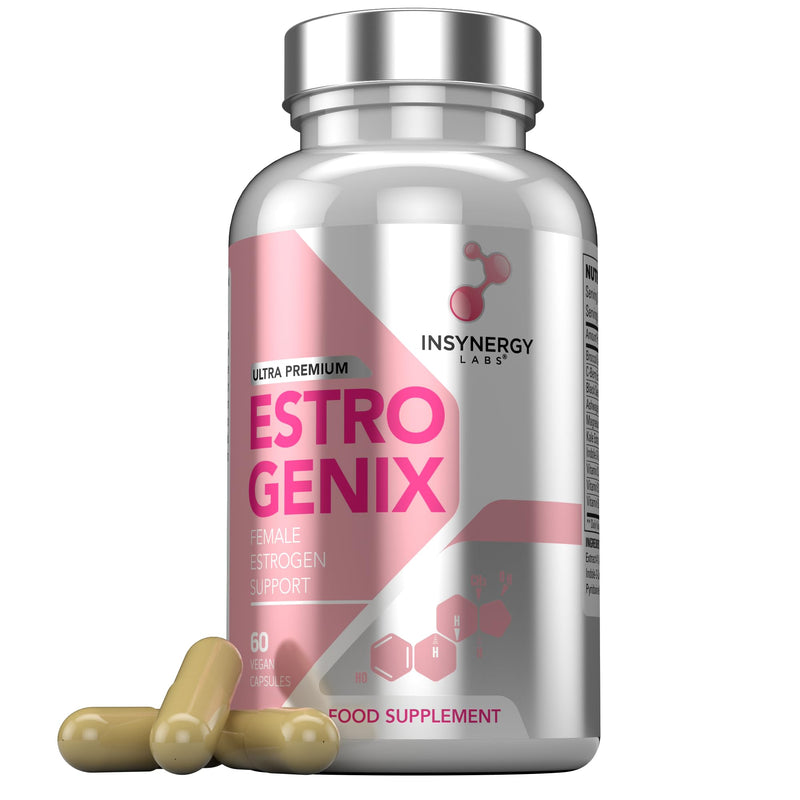 EstroGenix – Estrogen Tablets for Women (Highest Dosage in UK) Hormone Balance Supplement, Estrogen Booster Pills 60 Vegan Capsules 60 count (Pack of 1)