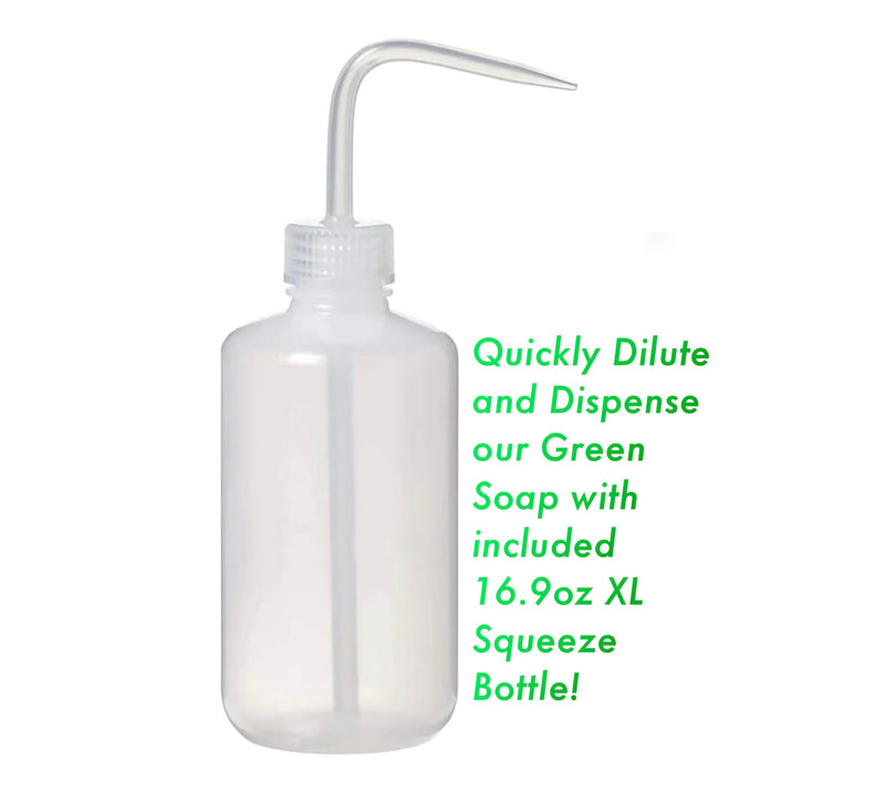 [Australia] - Ultra Concentrated 16.9oz Tincture of Green Tattoo Soap USP: Makes 1.3 Gallons of Green Soap with XL 16.9oz Squeeze Bottle 16.9 Ounces 