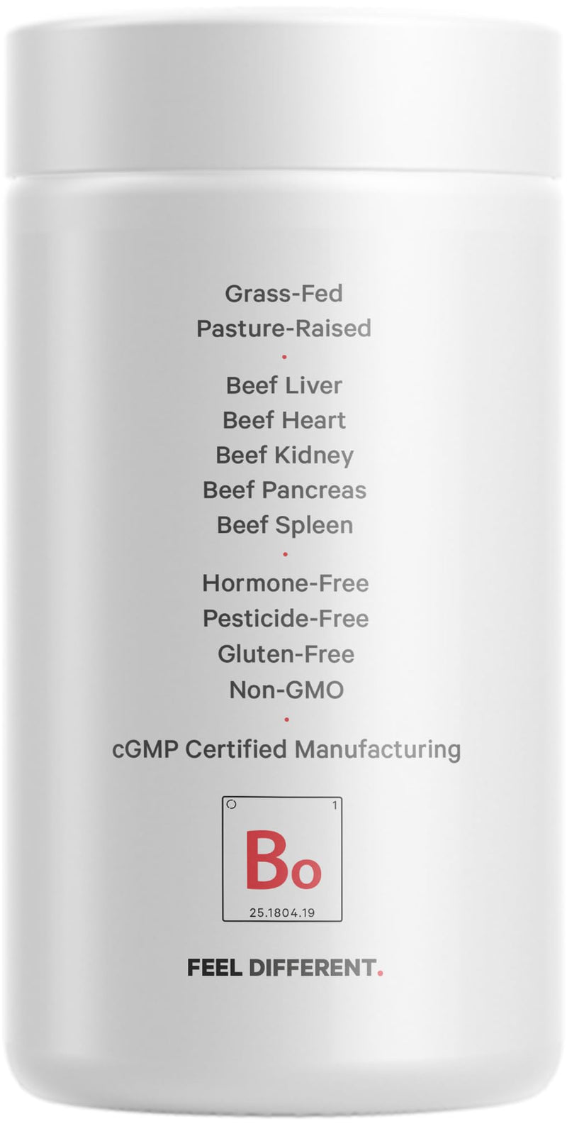 [Australia] - Codeage Grass Fed Beef Organs Supplement – Glandulars Supplements - Freeze Dried, Non-Defatted, Desiccated Liver, Heart, Kidney, Pancreas & Spleen Bovine Pills – Beef Vitamins - Non-GMO -180 Capsules 1 