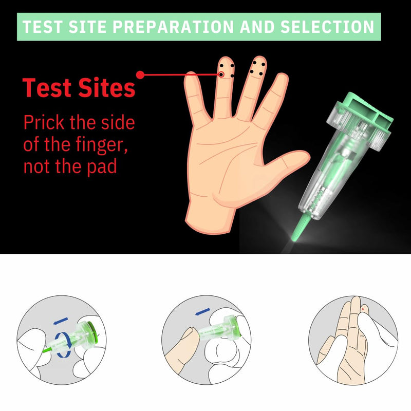 [Australia] - 200 Count: ONE-CARE Opti Safety Lancets, Top Button Activated, 30G x 1.5mm, Auto-Retractable, Sterile, Single Use, Ideal for Blood Testing, Ultra-Thin for Comfort 