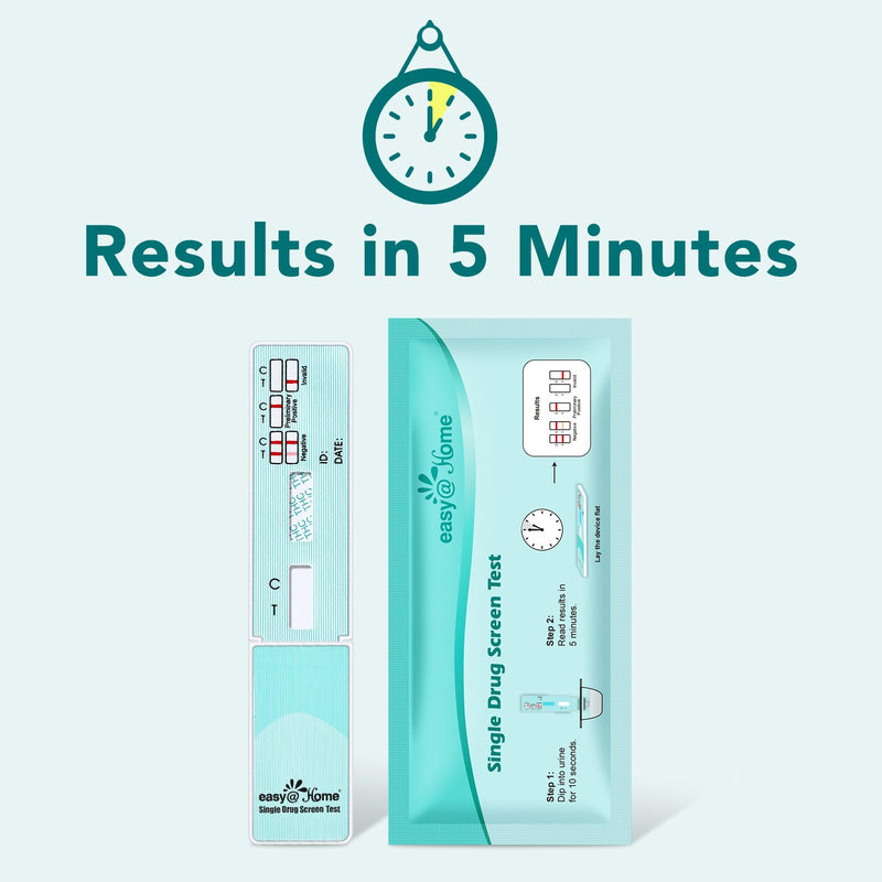 Easy@Home 15 Pack Marijuana Drug Test Kit - Urine THC Test for Home Use | THC Urine Tests (Cannabinoids Test) for Home Use, THC Detox Testing Kits 50ng/mL, Drug Testing Kit Track THC Detox #EDTH-114 15 Count (Pack of 1)