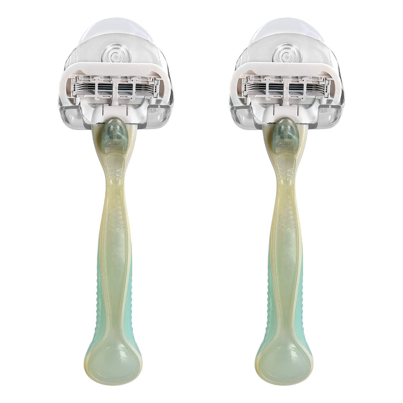 [Australia] - kwmobile 2x suction cup holder for razors - for glass and tiles - wet razor suction cup holder set - wall hooks in transparent 