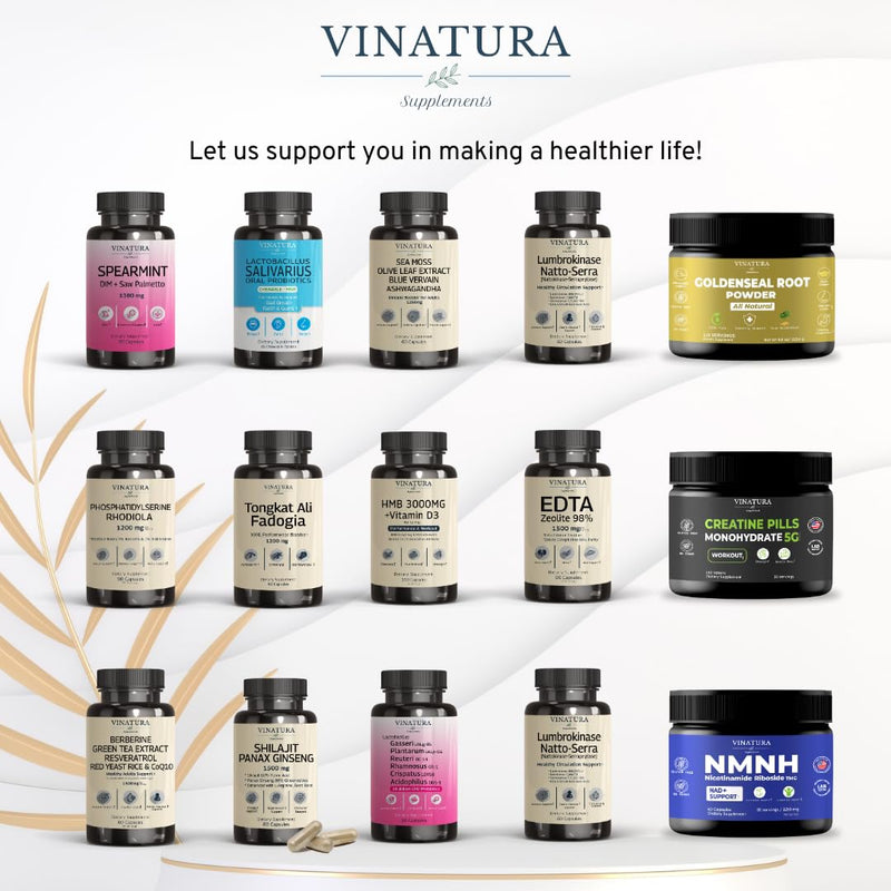 [Australia] - Organic Sea Moss, Blue Vervain - with Black Seed Oil, Ashwagandha, Ginger, Burdock Root Capsules - 1250mg per serving, USA Made &Tested* Immune Booster for Adults 