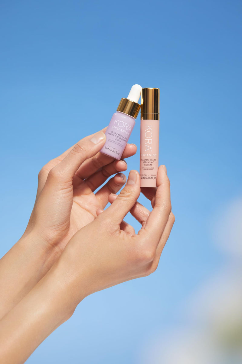 KORA Organics Kakadu Plum Vitamin C Serum, Antioxidant Rich Facial Serum with Hyaluronic Acid, Protect & Improve Skin Tone, Certified Organic, Cruelty Free, 0.34 fl oz 0.34 Fl Oz (Pack of 1)