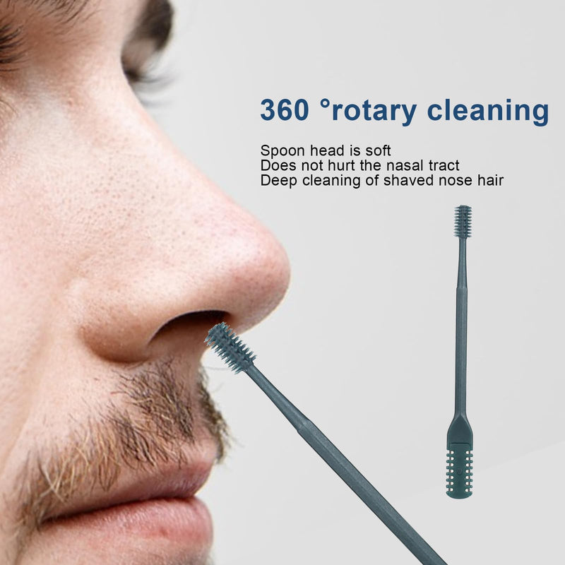 [Australia] - ‎CTDMJ Nose Hair Trimmer Pack of 5 Nose Hair Trimmer Nose Hair Remover Nose Hair Razor for Women Men Double Head Nose Hair Trimmer with Rotating Nose Hair Cleaning Brush No Electricity 
