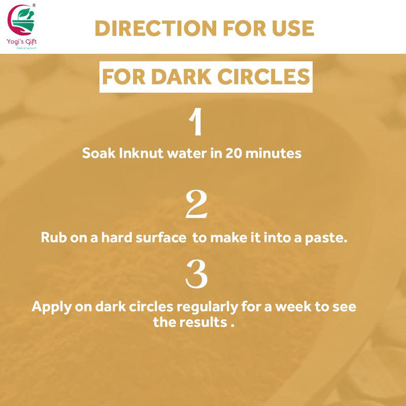 [Australia] - Haritaki/Inknut for Dark Circles | 8 Ounce (227 Grams) | 100% Naturally Dried Whole herb | Terminalia chebula | by Yogi's Gift® Haritaki 