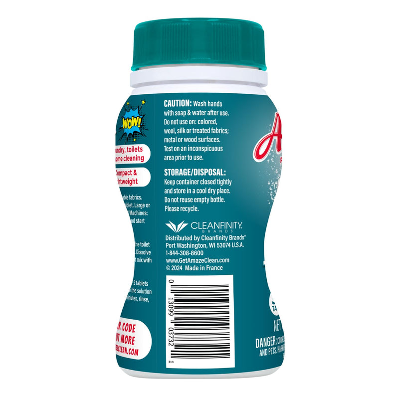 [Australia] - AMAZE Ultra Concentrated Bleach Tablets [32 tablets] - Meadow Scent - for Laundry, Toilet, and Multipurpose Home Cleaning. No Splash Liquid Bleach Alternative 