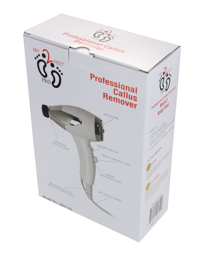 [Australia] - My2Feet Professional Electric Callus Remover+Replacement Disks, White 