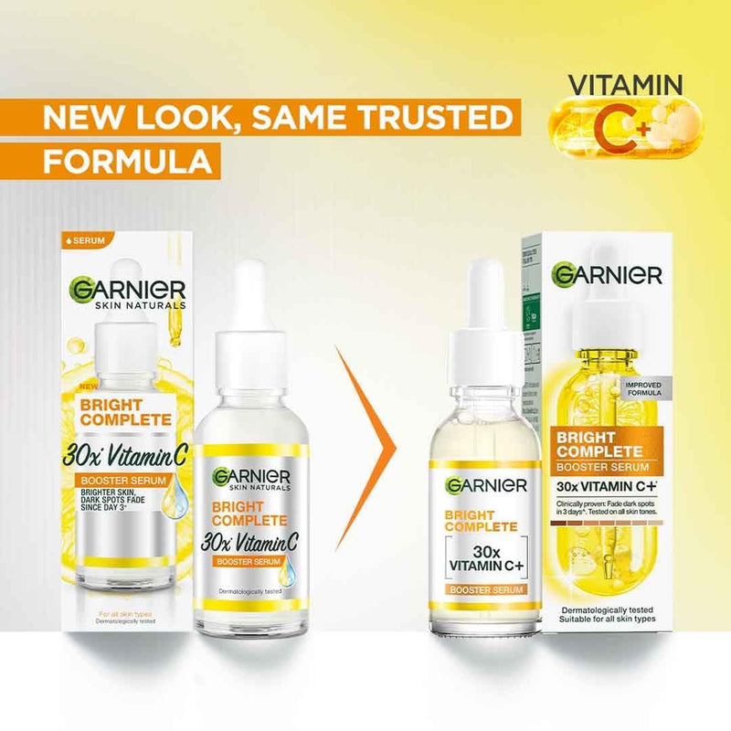 Garnier Skin Naturals Glow Serum with Vitamin C+ | Lightweight Formula for Fresh | 30 ml / 1.01 fl oz