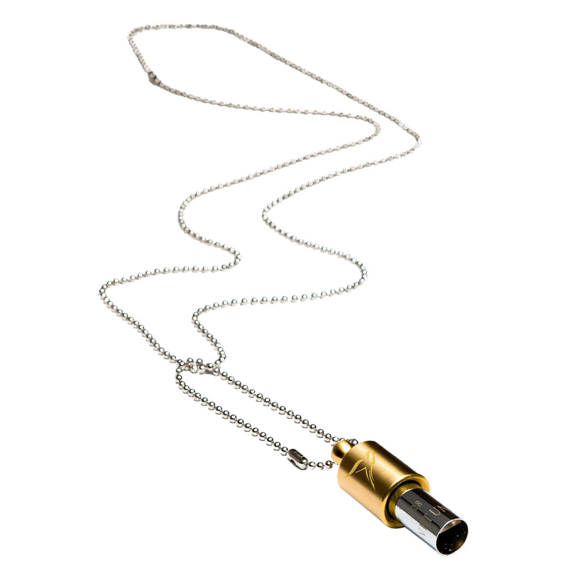 [Australia] - LOVETUNER Breathing & Meditation Tuning Necklace 528 Hz Whistle | 528 Hz Solfeggio Frequency | Breathwork Necklace Mindfulness Device for Anxiety & Stress Relief through Sound Healing Ball Chain Bronze 