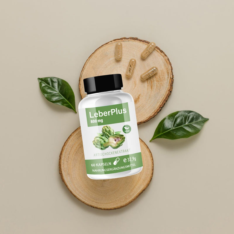 [Australia] - LeberPlus capsules – Natural support for liver function | High-dose liver care with herbs & nutrients | against fatty liver | Metabolism | Vegan capsules 