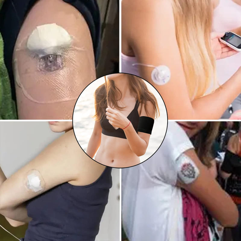 [Australia] - Diabetic Sensor Armband - Fits All CGM Devices - Protects Insulin Pod During Exercise - Sweatproof、Refreshing、 Breathable，Omnipod Dexcom Replaces Adhesive Patches (M 27-29.5CM) M 27-29.5CM 