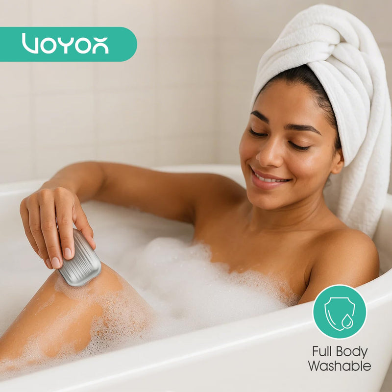 [Australia] - VOYOR Electric Razors for Women 3D Floating Blade Shaver for Women, Electric Shaver for Legs Bikini and Body Facial Hair Remover Women's Shavers Waterproof Women's Grooming ES310 (Gold) Gold 
