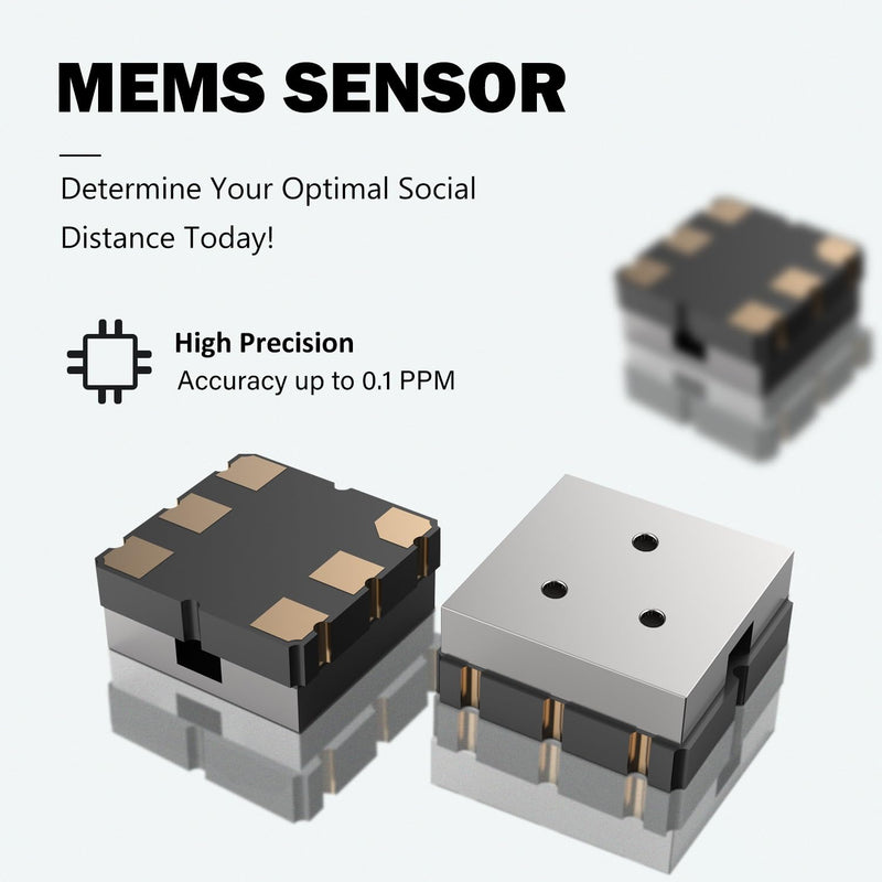 [Australia] - Smart Bad Breath Tester - Hygienic pop-up Probe, Portable Bad Breath Tester with SGS lab-Grade Accuracy MEMS Sensor, 4 Levels of Odour Analysis and Intelligent Social Distance Guidance White 