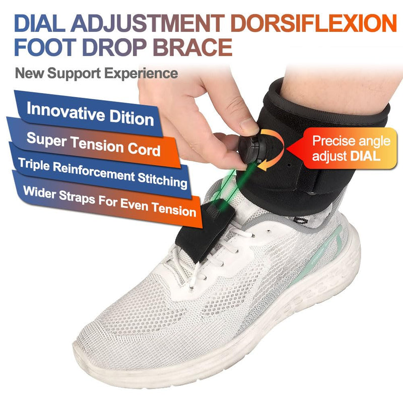 Drop Foot Support AFO Ankle Brace AFOs Strap Elevator Poliomyelitis Hemiplegia Stroke Universal Size