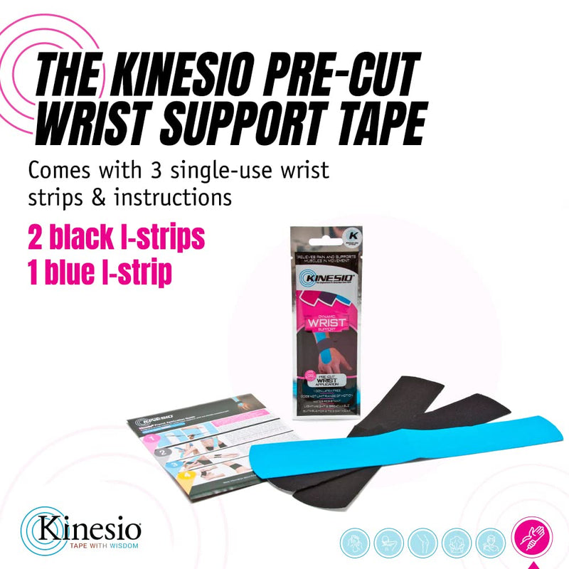 [Australia] - Kinesio Tape - Pre-Cut Wrist Support - Optimized Athletic Tape Strips 