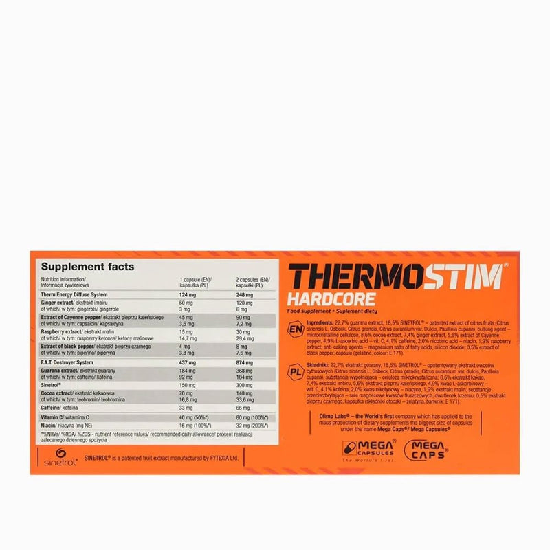 Olimp Labs Thermo Stim Hardcore Capsules, 60 Capsules