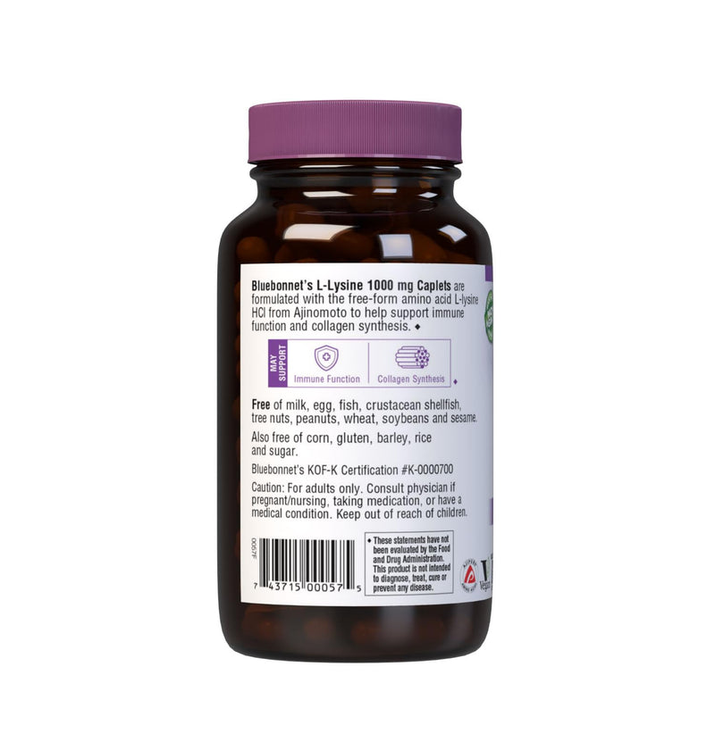 [Australia] - Bluebonnet L-Lysine 1000 mg Caplets, 100 Count 