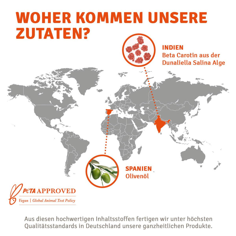 [Australia] - InnoNature Beta Carotene Drops | from the alga Dunaliella Salina | 30ml, high dose with 15 mg pure beta carotene, 2,120 µg RE vitamin A per 10 drops 