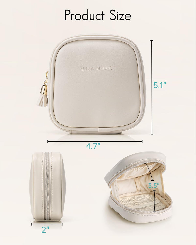 VLANDO Makeup bag travel essentials for women