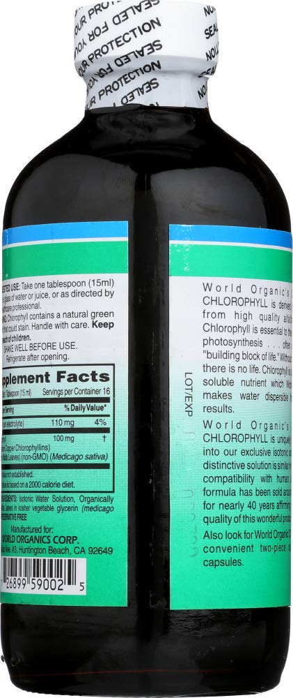 [Australia] - World Organics Chlorophyll, 100 mg, Liquid 8 FL Oz 