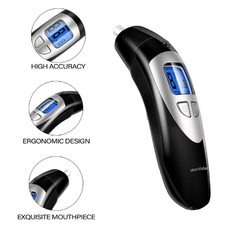 [Australia] - Keto Breath Tester, Ketone Meter for Ketosis Monitoring Health with 10pcs Mouthpieces 