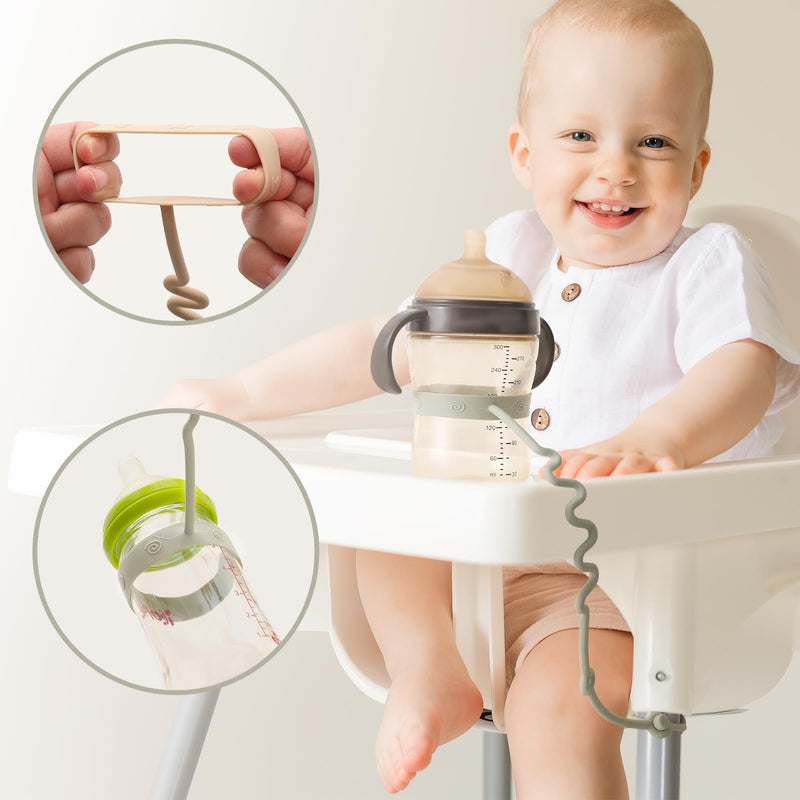 [Australia] - Toy Straps for Baby 6 Pack Keep Your Baby's Toys and Sippy Cups Secure with Toy Straps and Sippy Cup Strap Adjustable Silicone Toy Straps for Strollers High Chair, Stroller Accessories Multi Colors 