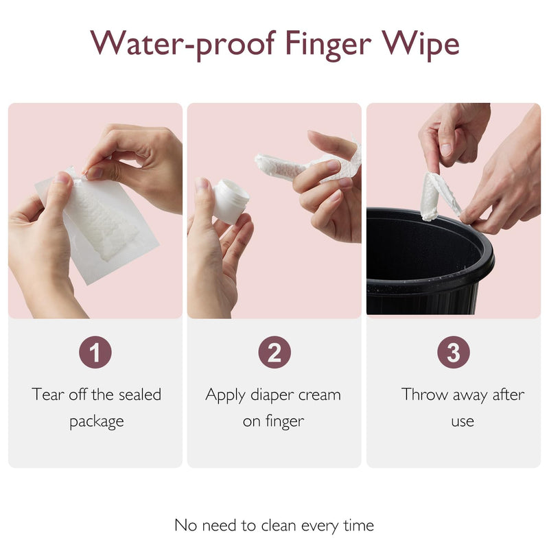 [Australia] - Momcozy Baby Diaper Cream Applicator Kit - Spatula, Finger Wipes & Waterproof Sleeve 
