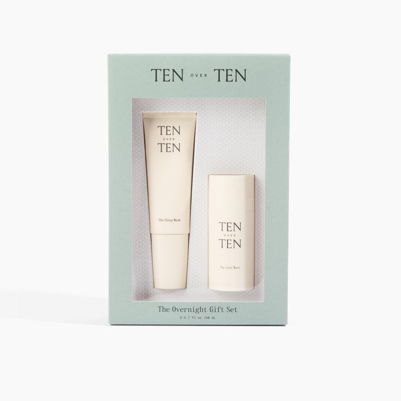 [Australia] - tenoverten - The Overnight Gift Set | The Sleep Mask (1.7 fl oz | 50 ml) and The Sole Mate (1.7 oz | 50 ml) | Moisturizing, Hydrating | Clean, Non-Toxic Hand and Foot Care 