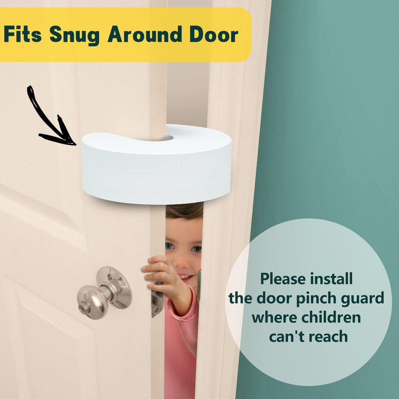 [Australia] - [2.2CM-Thickened] 8 Pack Door Finger Pinch Guards,Baby Proof Door Slam Stopper,Protect Child Fingers with Soft Foam Guard,Prevent Finger Pinch Injuries,Slamming Door,Child from Getting Locked in Room 