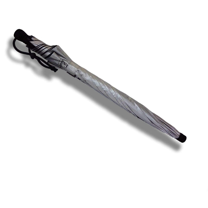Six Moon Designs Silver Shadow Hiking Umbrella - UPF 50+ Sun & Rain Protection - Ultralight 8.9 oz Fiberglass Frame - Durable Reflective Trekking Umbrella for Backpacking, PCT, and Desert Travel