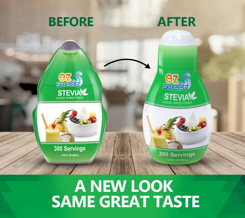 [Australia] - EZ-Sweetz (2-Pack 1.36oz - Liquid De-Bittered Stevia Sweetener 300 Servings/Bottle) 1.36 Ounce (Pack of 2) 