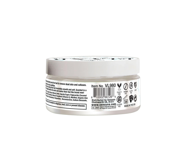[Australia] - Sensuva ELXYR Foot Scrub | Peppermint | Foot Exfoliator, Great for Cracked Heels, Pedicures, Dead Skin Remover, Exfoliant for Calluses, Moisturizer for Dry Skin - 8 Oz 
