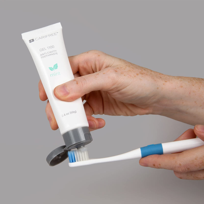 CariFree Gel 1100 (Mint) Anti-Cavity Fluoride Toothpaste with Nano Hydroxyapatite, Cavity Prevention and Enamel Protection, Dentist Recommended for Kids and Adults, 2.40 oz. Mint 2.4 Ounce (Pack of 1)