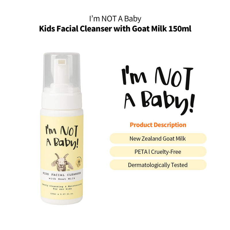 [Australia] - I'm NOT A Baby Kids Face Wash Facial Cleanser Goat Milk Cleanser For Sensitive Skin (1) 1 