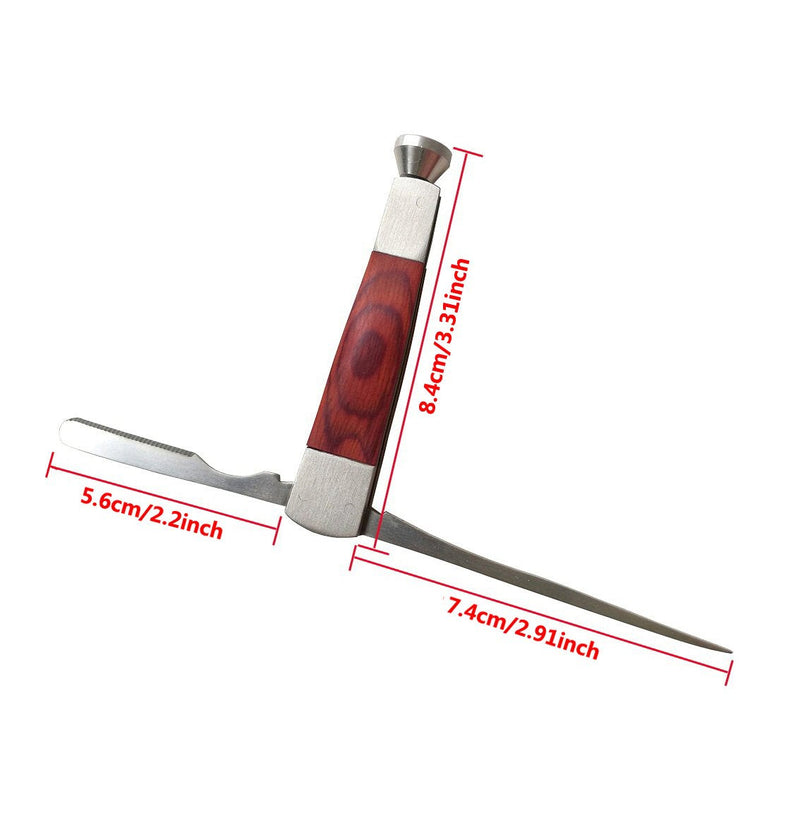 [Australia] - 3 in 1 Tobacco Pipe Cleaner Cleaning Tool Contains a Tamper (Stubber), a Reamer & a Spike (Pick) 