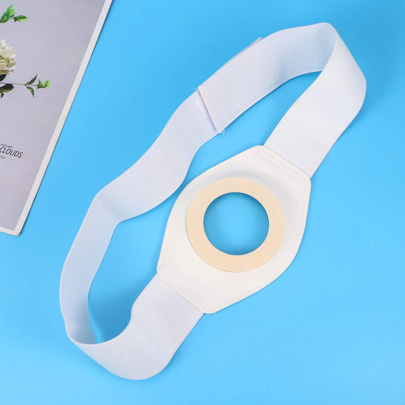 [Australia] - EXCEART 2pcs Stoma Hernia Belts Colostomy Bag Belt Ostomy Belt Support for Colostomy Ileostomy Urostomy Breathable Fabric Postoperative Band Beige 