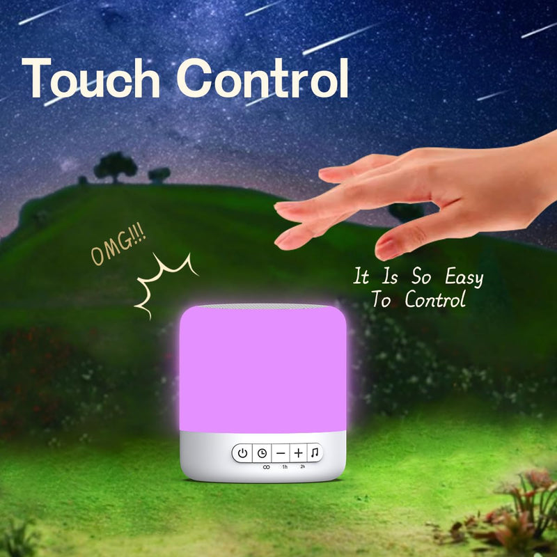 [Australia] - Easysleep White Noise Sound Machine with 30 Soothing Sounds 12 Night Light 32 Volume 3 Timers Portable Sleep Aid Machine for Office Noise Canceling Nursery Travel Lullaby & Rain Sound for Baby, Adults 
