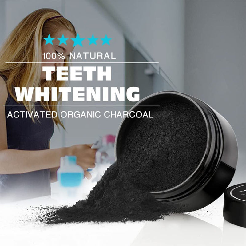 [Australia] - AICHUN BEAUTY Teeth Powder Organic Activated Charcoal Natural Food Grade Freshen Breath Safe On Sensitive Tooth Gum Gently Brush 30G 