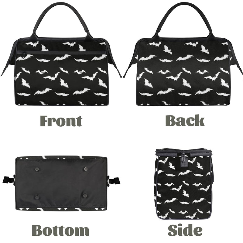 Black Bat Overnight Weekender Tote Bag for Women Travel Duffel Bags | Black Bat Cool Lightweight Foldable Sports Gym Bag Waterproof Carry On Luggage Weekender Bag for Traveling Gifts A:a Color:37