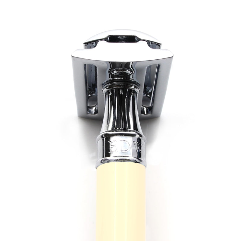 [Australia] - Edwin Jagger DE87BLAMZ Classic Double Edge Manual Eco-Friendly and Reusable Safety Razor for Men and Women for Shaving Cream or Soap Fits All DE Razor Blades (Imitation Ivory) 1 Count (Pack of 1) 