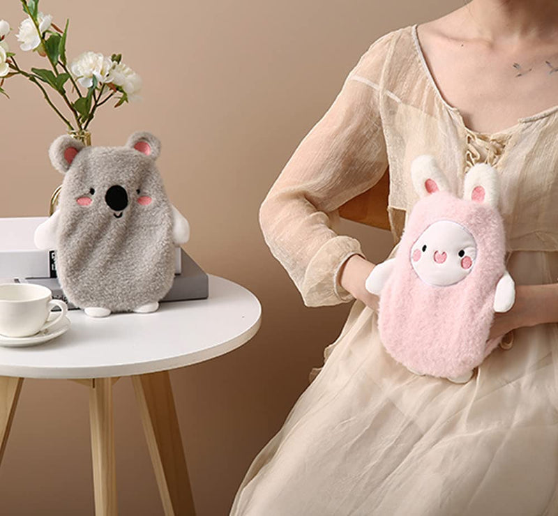 [Australia] - Premium Hot Water Bottle with Soft Cover Removable 0.5 Liter Children's Hot Water Bottle Safe and Durable Natural Rubber Warm Hot Water Bottle Best Gift (Koala Gray) Koala Gray 