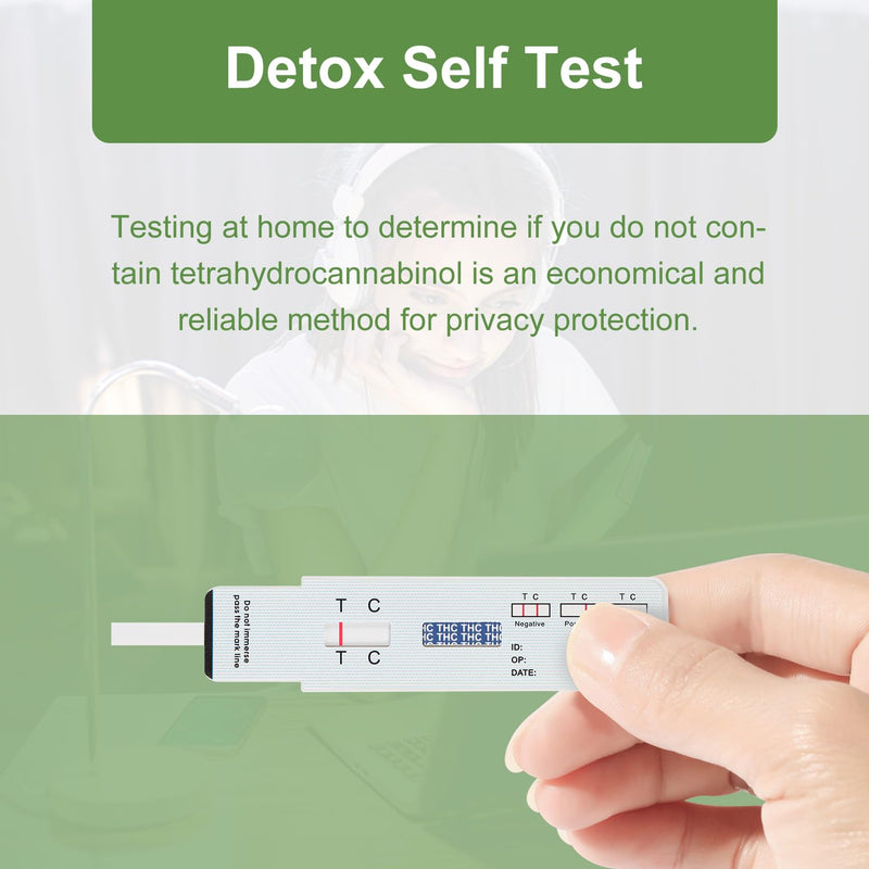 THC Drug Test Kit –5 THC Test Strips for Urine – Fast & Accurate Marijuana Detection for Home or Workplace – Easy to Use, Results in 5 Minutes THC 5