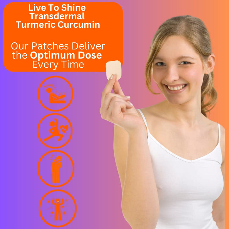 [Australia] - Turmeric Curcumin Topical Patches - 30 Days Supply – USA Made 
